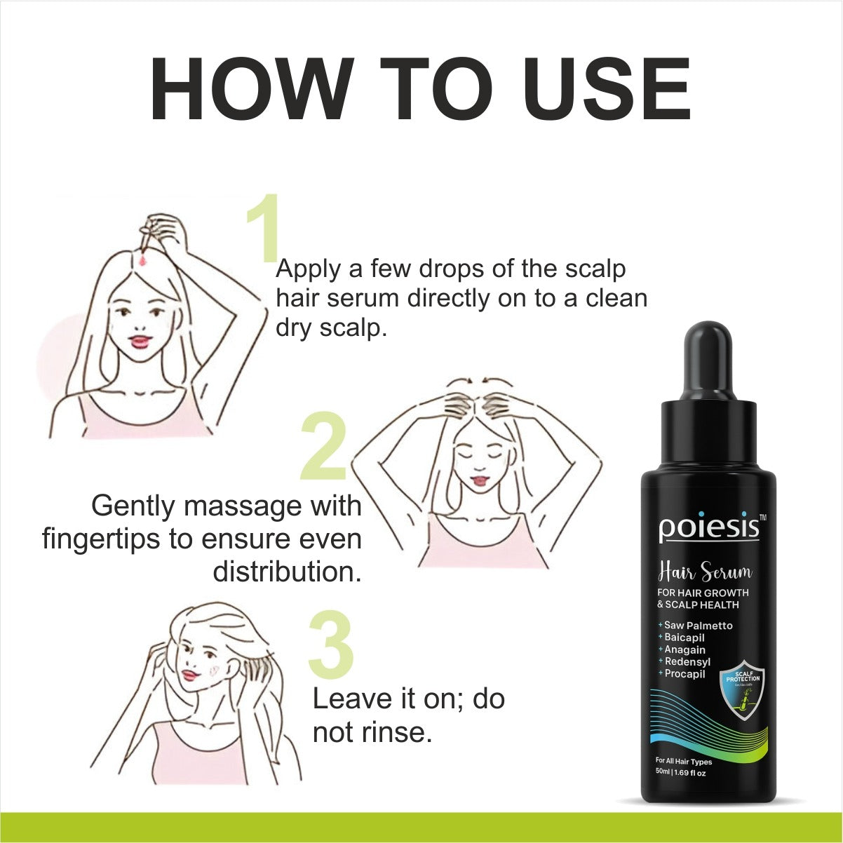 Poiesis Scalp Serum | for Hair Growth & Hair Fall